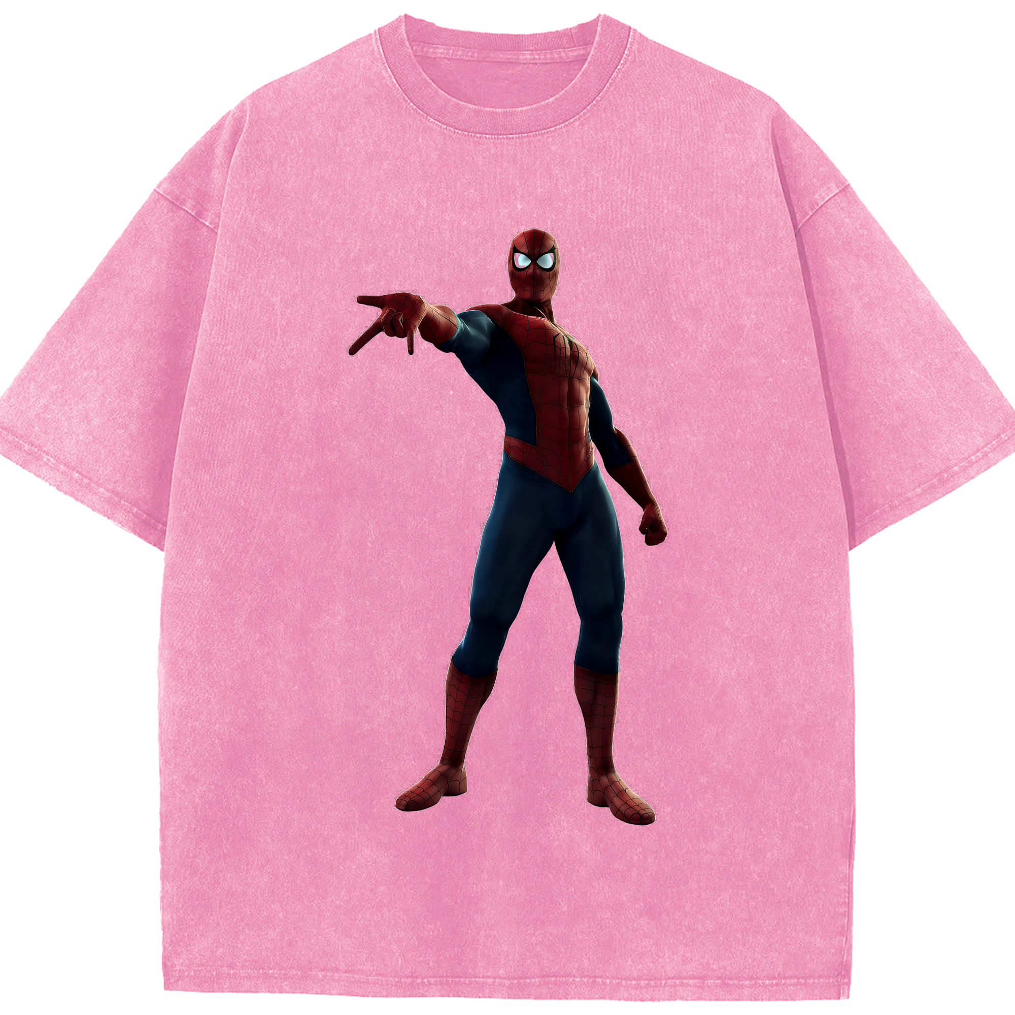 （画像用） Spider Man スパイダーマン 綿100% ヴィンテージ風 半袖Tシャツ（フロントプリント）